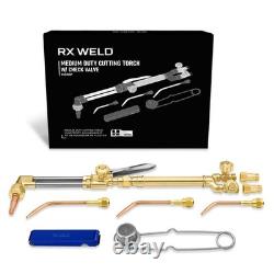 Medium Oxy Acetylene Torch Kit, 12 PCS Welding Cutting Brazing Torch Set with