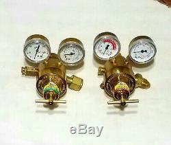 NEW MECO TWO STAGE REGULATOR SET TYPE A-B OXYGEN ACETYLENE Cutting Welding Torch