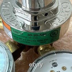 NEW- Smith 30-20-540 Oxygen Regulator Light Duty Cutting Welding Torch Miller