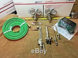 NICE SMITH CUTTING TORCH & WELDING SET, 30-100-540/30-15-510 Regulators- Victor