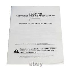 New Gas Welding Cutting Kit Oxy Acetylene Free 3 Nozzles Oxygen Torch Brazing