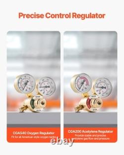 New Oxygen Acetylene Torch Kit, Gas Welding Cutting Torch Kit, 14PCS Portable