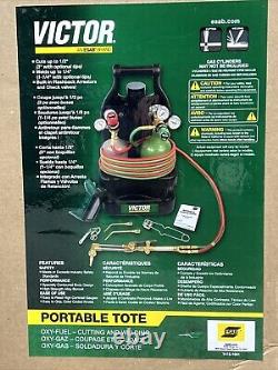 New Victor G150 J CPT Welding Cutting Brazing Kit 0384 0948 With Tanks & Tote