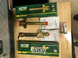 New Victor Journeyman Cutting Welding Torch Set CA2460+, 315FC+, Two Tips