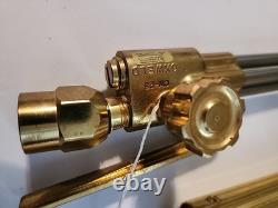 Oxweld W-17 & W-23 Cutting Torch Handle & Head + 4 Tips Looks New