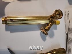 Oxweld W-17 & W-23 Cutting Torch Handle & Head + 4 Tips Looks New