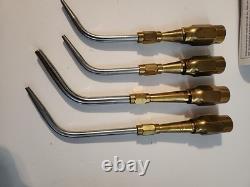 Oxweld W-17 & W-23 Cutting Torch Handle & Head + 4 Tips Looks New