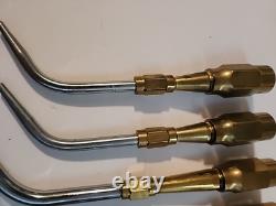 Oxweld W-17 & W-23 Cutting Torch Handle & Head + 4 Tips Looks New