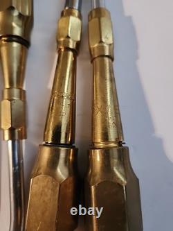 Oxweld W-17 & W-23 Cutting Torch Handle & Head + 4 Tips Looks New