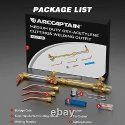 Oxy Acetylene Cutting Torch, Medium Duty CA1350 Cutting Welding Torch with Ch