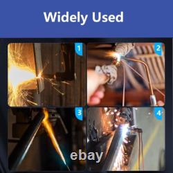Oxy-Acetylene Gas Cutting Torch Regulator Welding Kit 25' +15' Hose Glasses Case