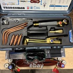 Oxy Acetylene Torch Kit 2 Hose, Regulator Gauges, Cutting Tip, 3 Welding Tip