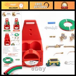 Oxy Acetylene Torch Kit Gas Welding Cutting Set, 15FT Twin Hose, 2 Regulators