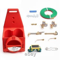 Oxy Acetylene Torch Kit Gas Welding Cutting Set, 15FT Twin Hose, 2 Regulators