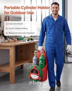 Oxy Acetylene Torch Kit Gas Welding Cutting Set, 15FT Twin Hose, 2 Regulators