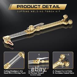 Oxy Acetylene Torch Kit, Oxygen Gas Welding, Cutting Brazing Kit, Cutting Torch