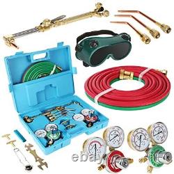 Oxy Acetylene Torch Kit Oxygen Gas Welding Cutting Brazing Kit Portable Regul