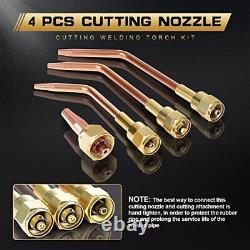 Oxy Acetylene Torch Kit Oxygen Gas Welding Cutting Brazing Kit Portable Regul