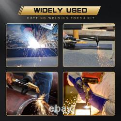 Oxy Acetylene Torch Kit Oxygen Gas Welding Cutting Brazing Kit Portable Regulat