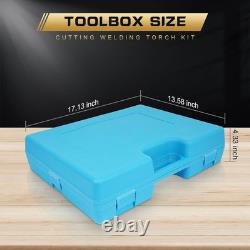 Oxy Acetylene Torch Kit Oxygen Gas Welding Cutting Brazing Kit Portable Regulat