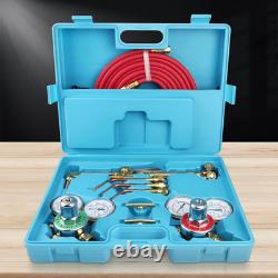 Oxy Acetylene Torch Kit Oxygen Gas Welding Cutting Brazing Kit Portable Regulat