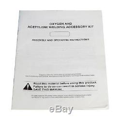 Oxy Acetylene Welding Cutting Torch Kit Gas Welder Set +15ft Hose Goggles Case