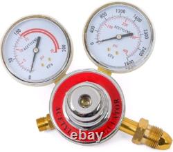 Oxy Acetylene Welding Cutting Torch Set with 3 Nozzles 15 ft Hose Gauge Regul