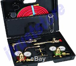 Oxy Oxygen Acetylene Gas Welding Weld Cutting Welder Torch Tool Gauge Set Kit