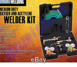 Oxy Oxygen Acetylene Gas Welding Weld Cutting Welder Torch Tool Gauge Set Kit