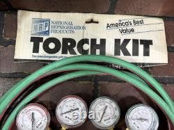 Oxygen Acetylene Cutting Welding Torch w Gas Mixer Tips and Hose Kit NRP
