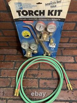 Oxygen Acetylene Cutting Welding Torch w Gas Mixer Tips and Hose Kit NRP