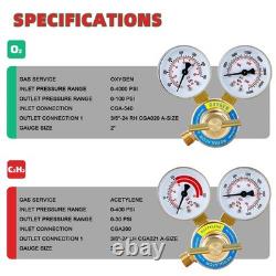 Oxygen Acetylene Gas Cutting Torch Regulator Welding Kit withTwin Hose Oxygen Acetylene Gas Cutting Torch Regulator Welding Kit withTwin Hose