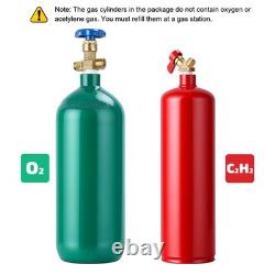 Oxygen Acetylene Gas Cutting Torch Regulator Welding Kit withTwin Hose