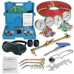 Oxygen & Acetylene Gas Cutting Torch and Welding Kit Portable Oxy Brazing Welde