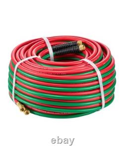 Oxygen Acetylene Hose 1/4 x 100FT, 300PSI Welding Cutting Torch Twin Hose