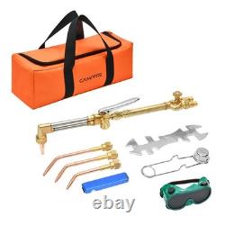 Oxygen Acetylene Torch Kit, 12 Pcs Welding Cutting Torch Kit With Check Valve