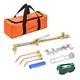 Oxygen Acetylene Torch Kit, 12 Pcs Welding Cutting Torch Kit With Check Valve