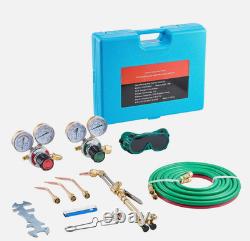Oxygen Acetylene Torch Kit 14PCS Gas Welding Cutting & Portable Case Hose