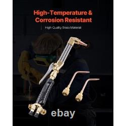 Oxygen Acetylene Torch Kit, Gas Welding Cutting Torch Kit, 12PCS Oxy Acetylene B