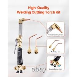 Oxygen Acetylene Torch Kit, Gas Welding Cutting Torch Kit, 12PCS Oxy Acetylene B