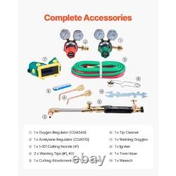 Oxygen Acetylene Torch Kit, Gas Welding Cutting Torch Kit, 12PCS Oxy Acetylene B