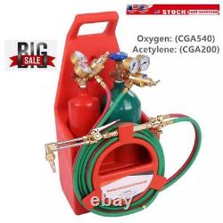 Oxygen Acetylene Torch Kit Oxy Gas Welding Cutting Brazing Set Portable Welder