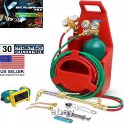 Oxygen Acetylene Torch Kit Oxy Gas Welding Cutting Brazing Set Portable Welder