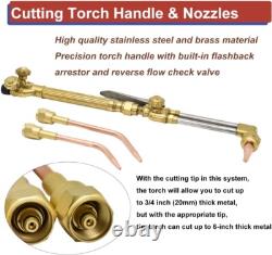 Oxygen Acetylene Torch Kit Oxy Gas Welding Cutting Brazing Set Portable Welder