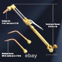 Oxygen Acetylene Torch Kit Oxy Gas Welding Cutting Brazing Set Portable Welder