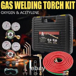 Oxygen Acetylene Type Gas Welding & Cutting Set Oxy Torch Welder withCarrying Case