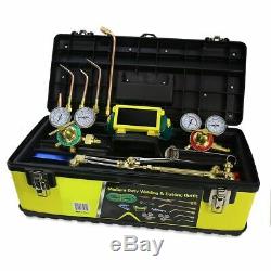 Oxygen Acetylene Victor Type Gas Welding Cutting Welding Torch Carrying Toolbox