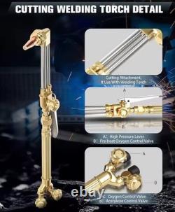 Oxygen Acetylene Welding & Cutting Torch Kit Portable Gas Welder Set