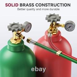 Oxygen Acetylene Welding Hose 1/4 x 50FT Heavy Duty, Durable, Flexible Tubing
