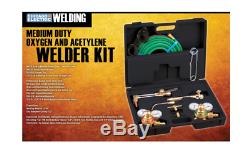 Oxygen Acetylene Welding Kit Cutting Welding Heating Hose Torches Goggles Tip